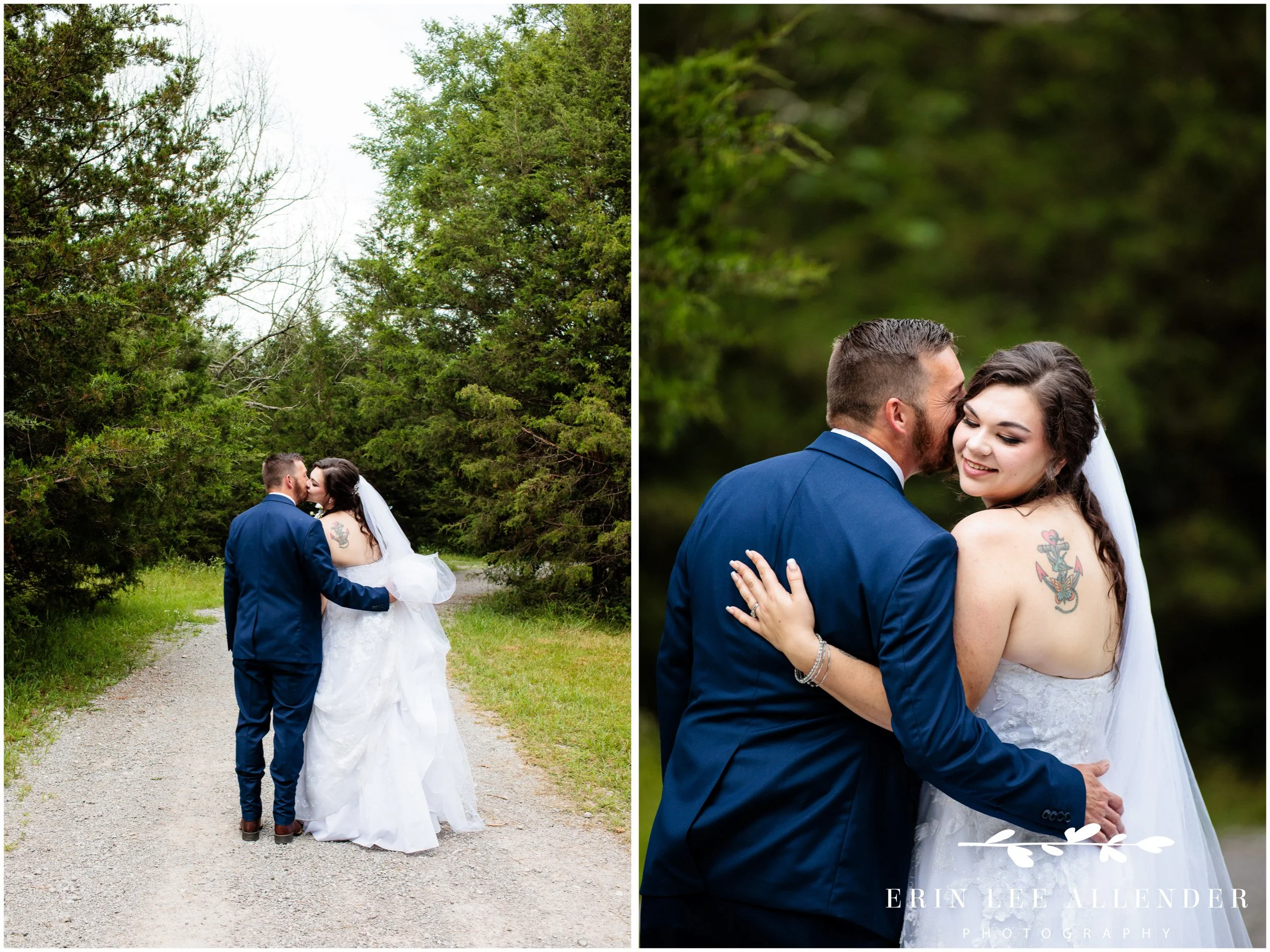 Bride and groom portrait in an open field at Wild Turkey Ranch wedding venue