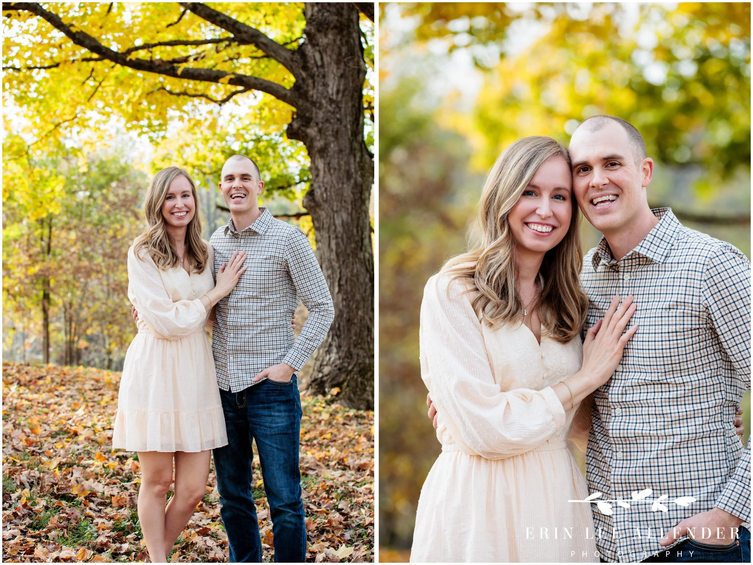 Nashville family portrait — mom and dad together during their family's fall mini session at Ellington Agricultural Center