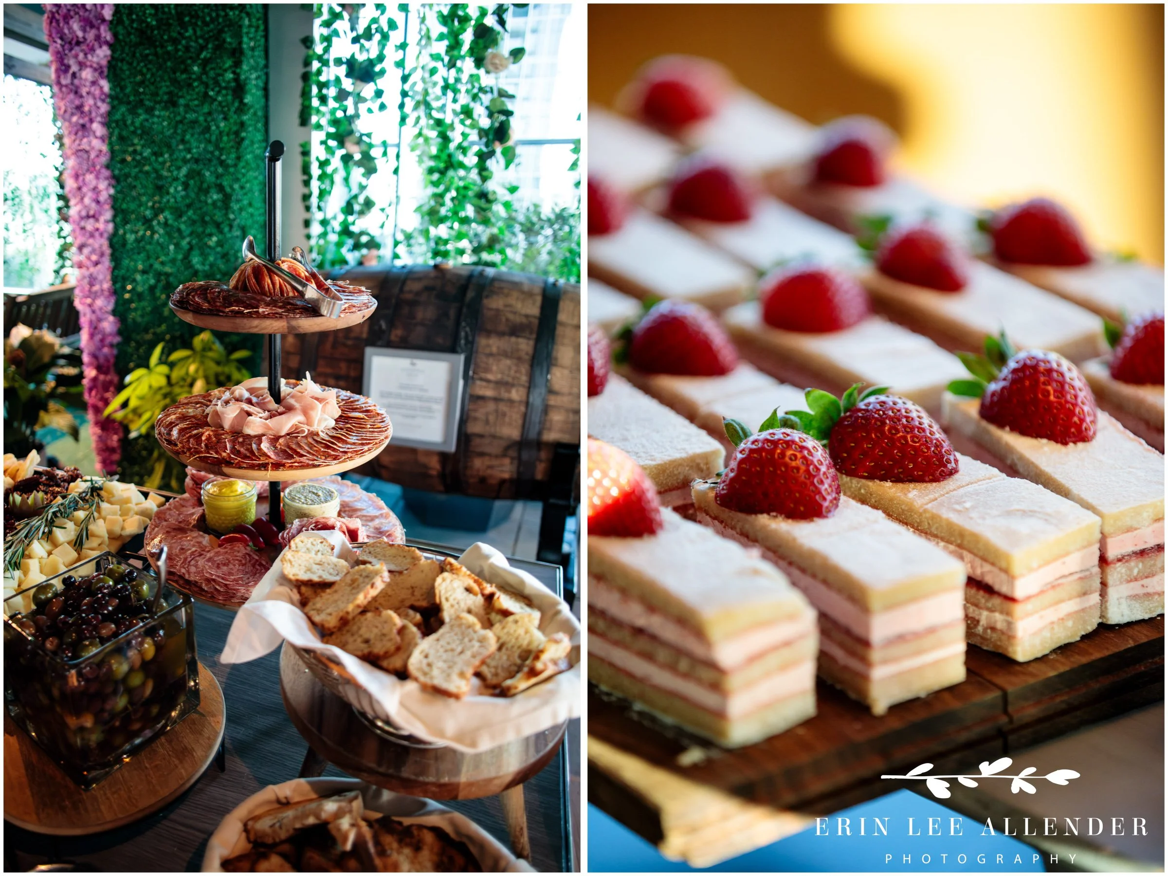 Nashville corporate event photographer — strawberry dessert display at CBIZ Nashville Summit welcome reception at The Conrad