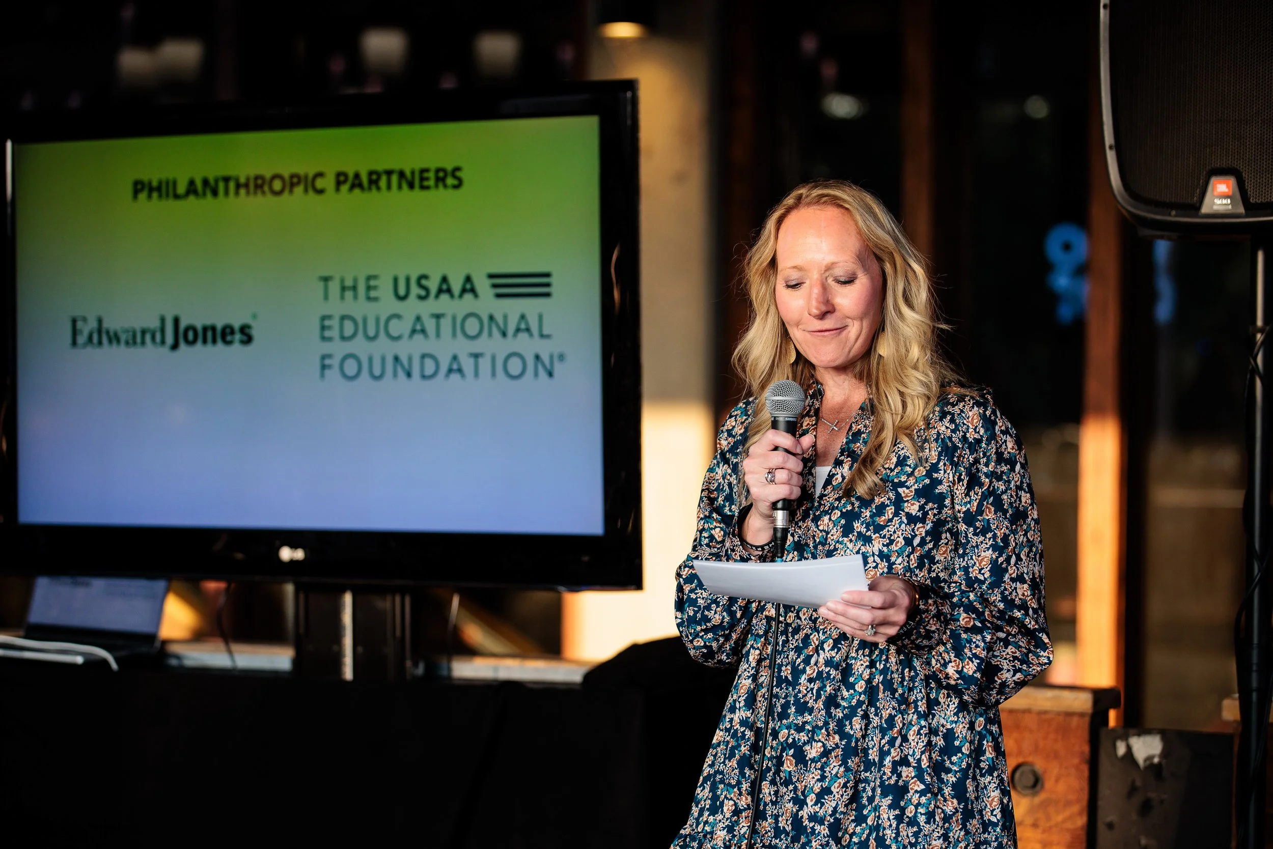 Speech being given during dinner at the Face the Fight night at The Opry in Nashville