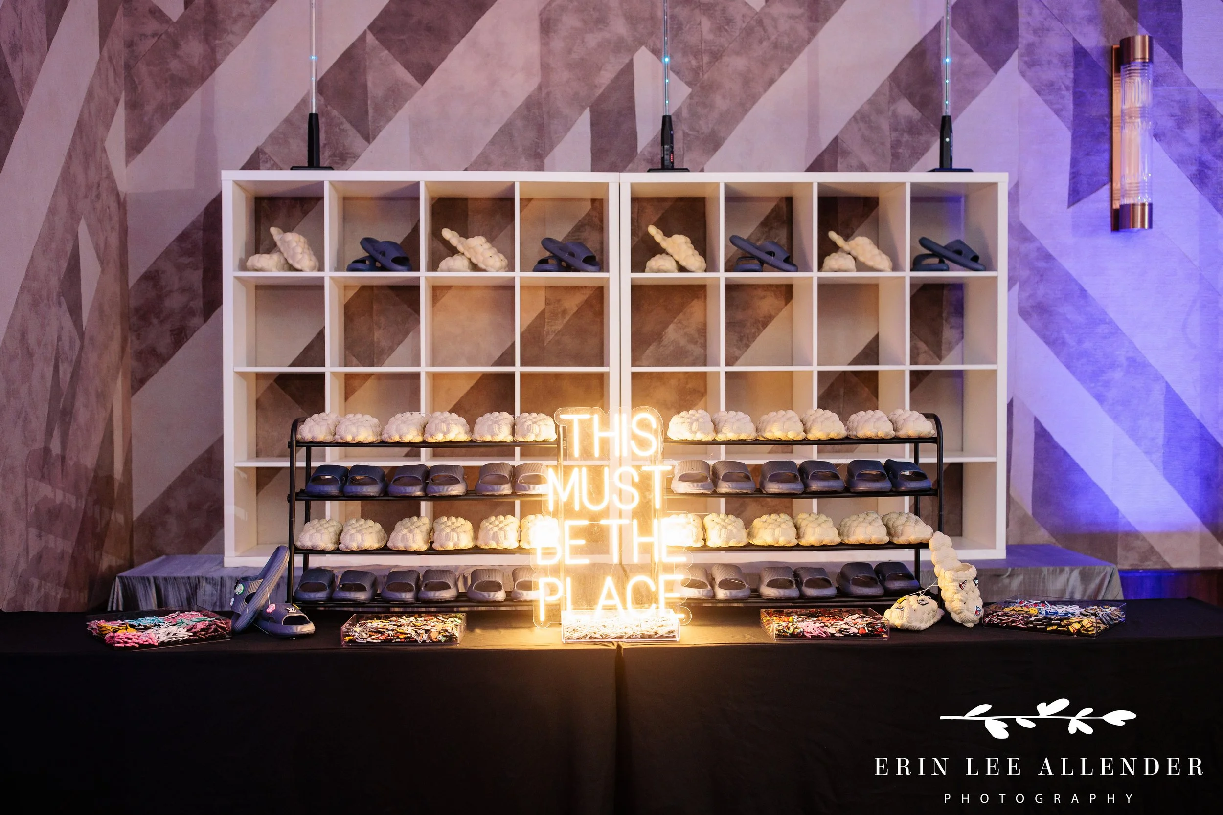 slides bar at interactive jibbitz bar at W Nashville reception