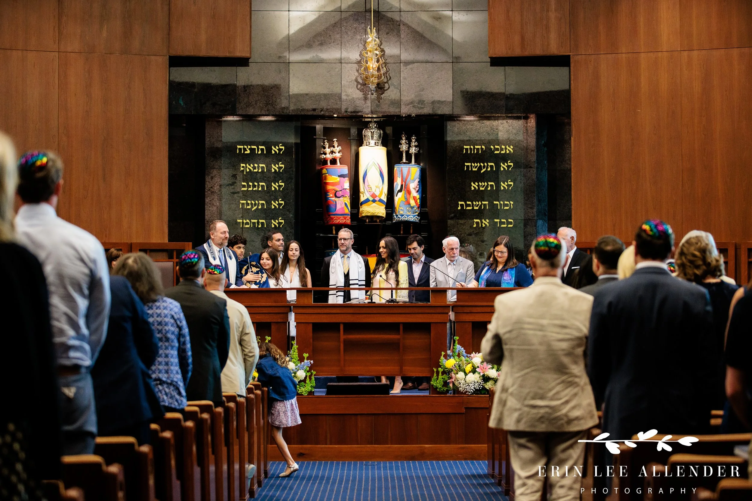 Passing Torah between generations during ceremony