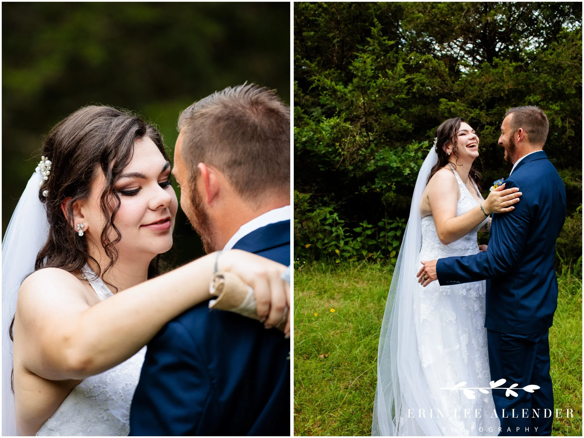 Wedding couple portrait outdoors at Wild Turkey Ranch in Lebanon, TN