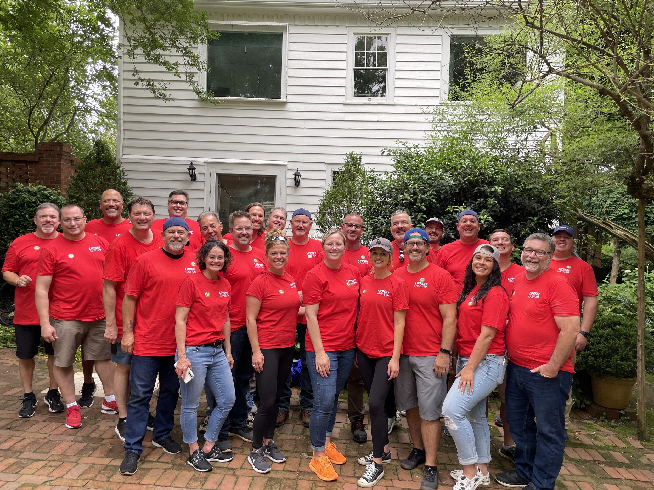 Corporate Volunteers in the Garden