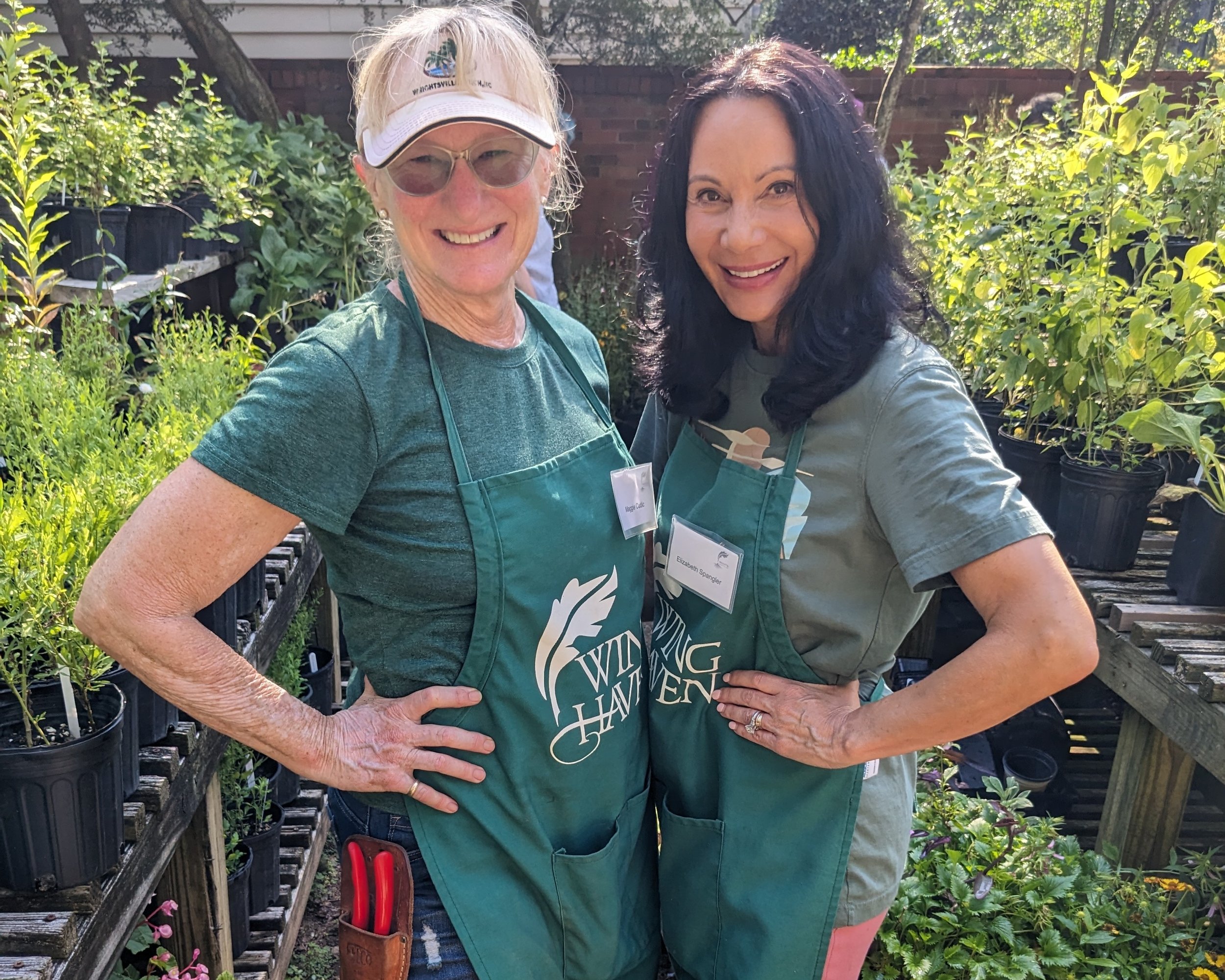 Nursery Volunteers in the Garden