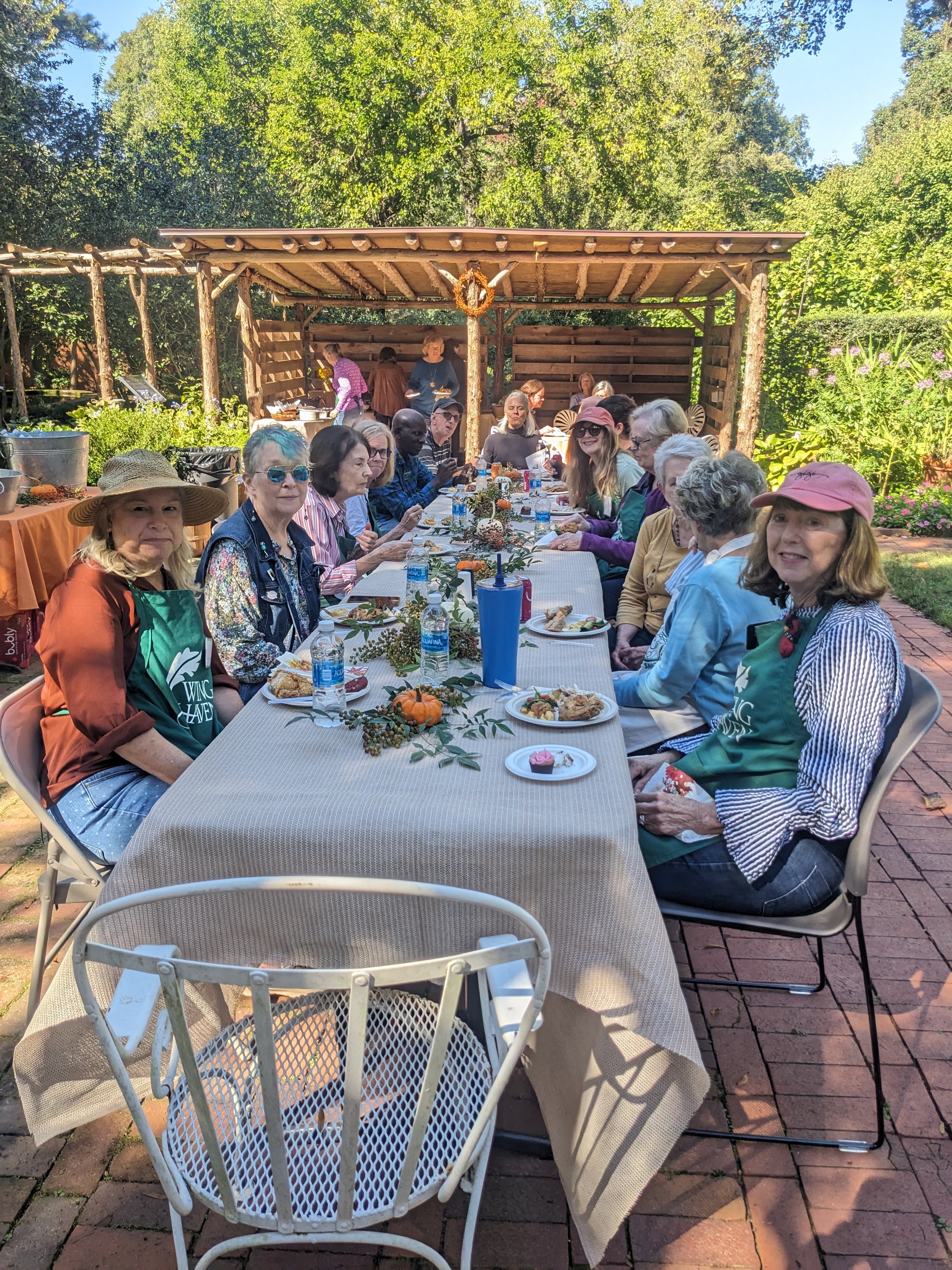 Nursery Volunteers in the Garden