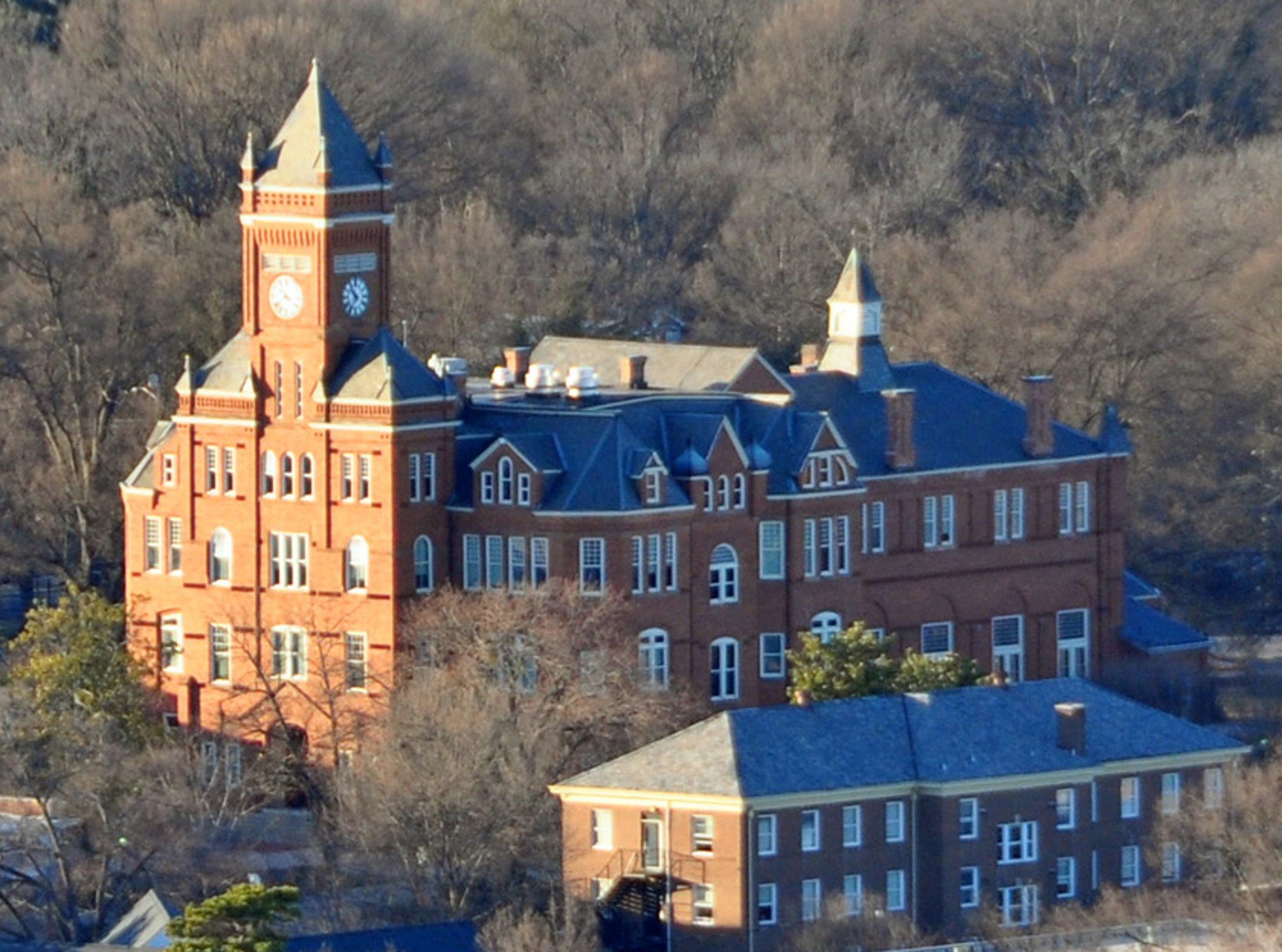 A brick building on the campus of Johnson C. Smith University