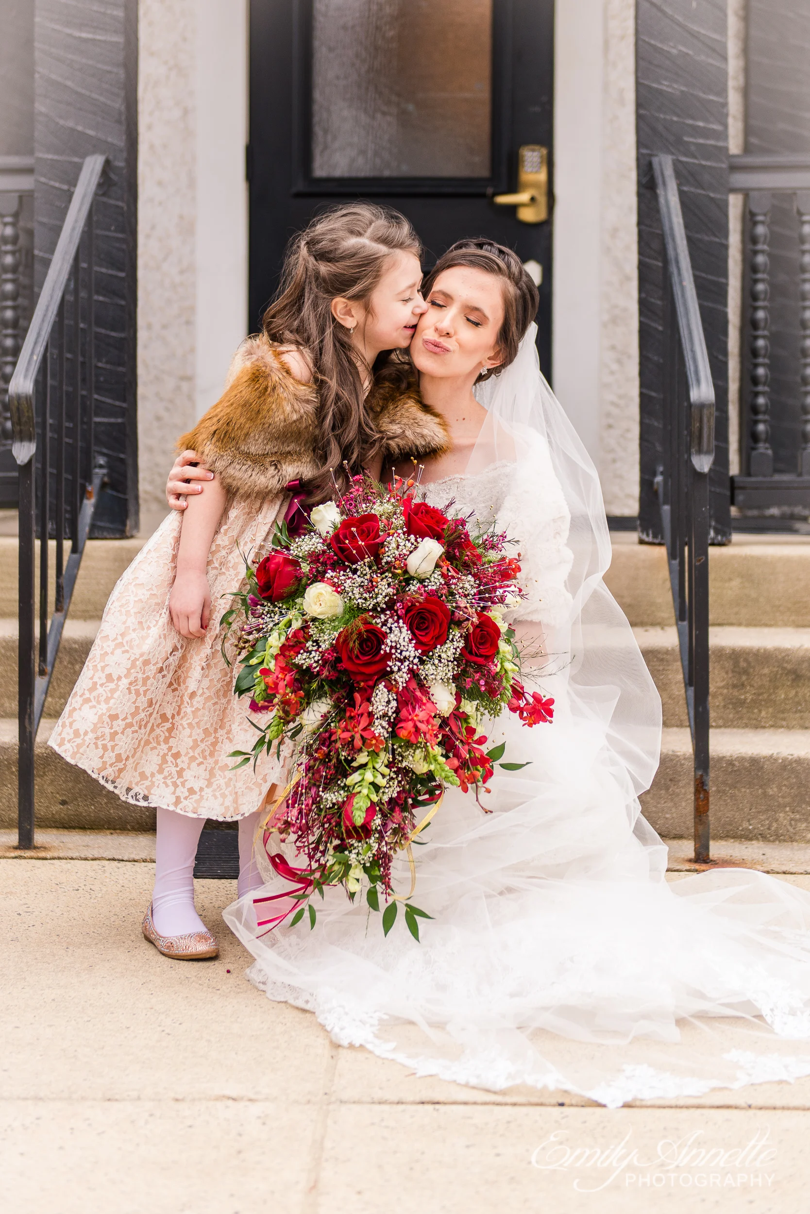 A winter wedding at the Chapel of the Immaculate Conception at St. John the Apostle Church in Leesburg, Virginia by Northern Virginia wedding photographer Emily Annette Photography aka Beauty of the Soul Studio