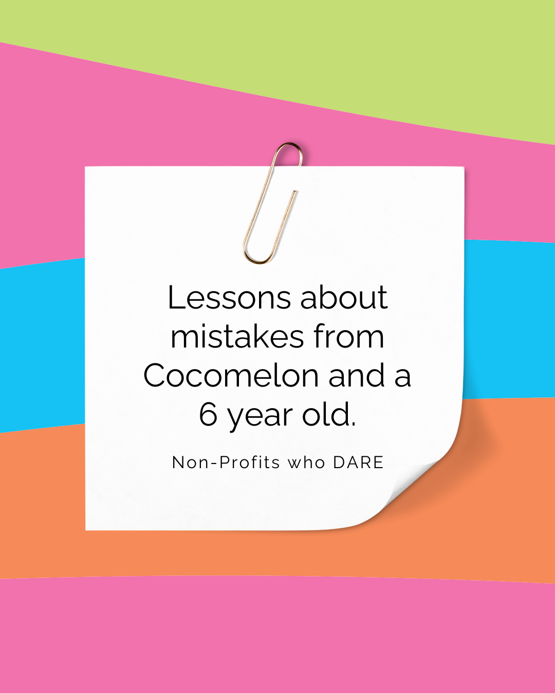 Lessons about mistakes from Cocomelon and a 6 year old.