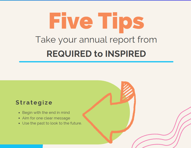 Annual Report Tips one-pager, PDF