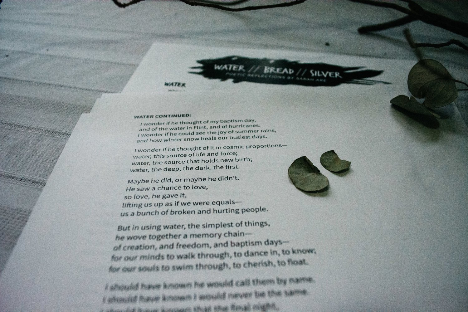 Poetry Reflections w/ Liturgy for Maundy Thursday — A Sanctified Art