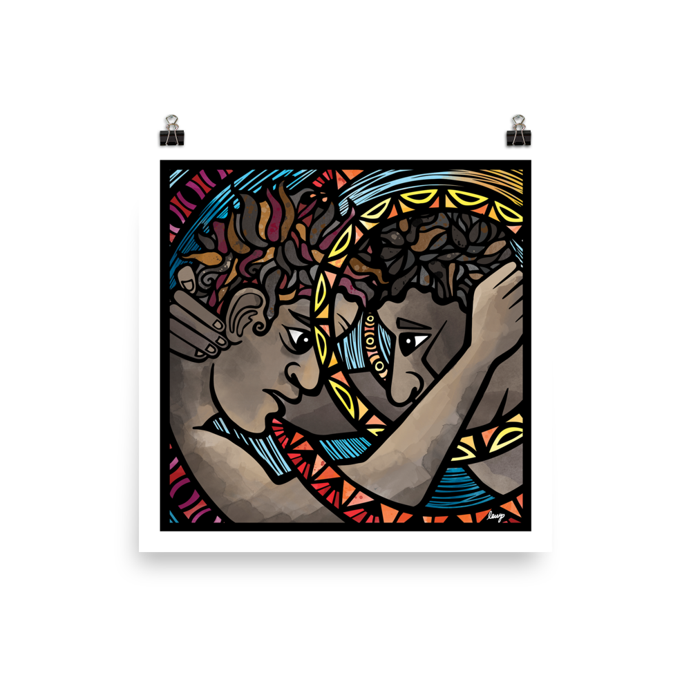 Tangled Blessing Print (Jacob Wrestling) by Lauren Wright Pittman