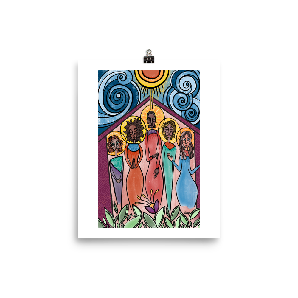 They Stood Print (Daughters of Zelophehad) by Lauren Wright