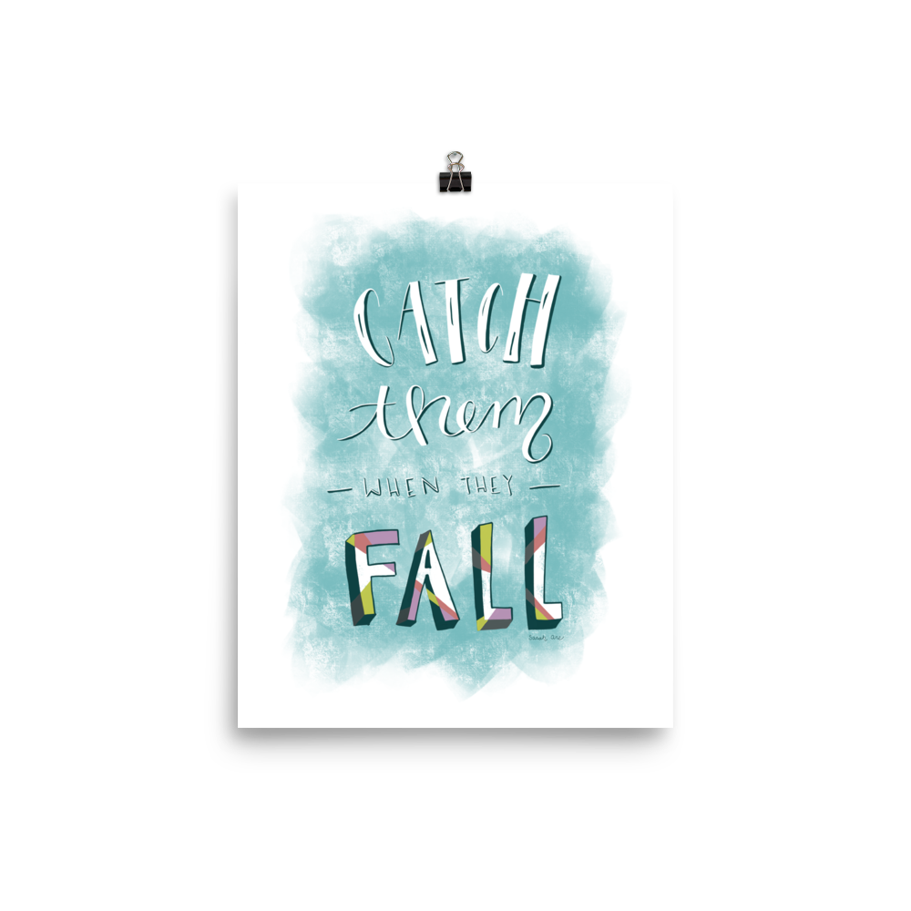 When They Fall Print (Eutychus) by Sarah (Are) Speed