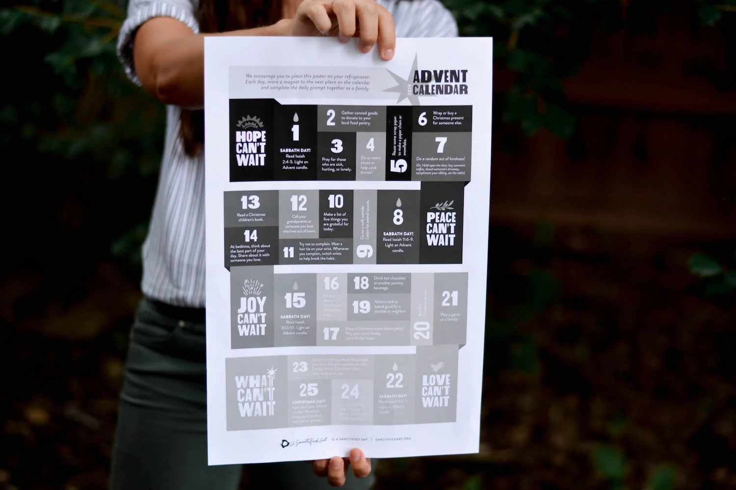 What Can't Wait? Advent Action Calendar For Children & Families — A  Sanctified Art