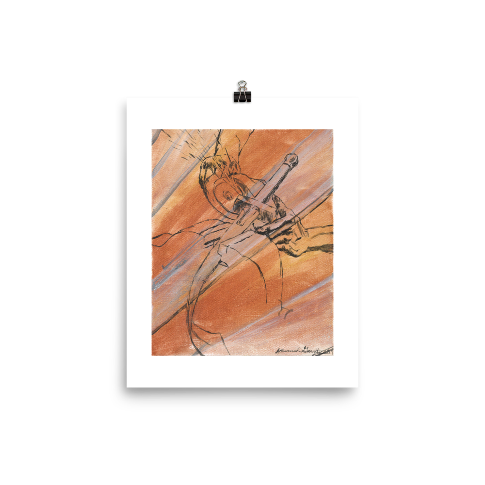 Swords to Plowshares Print (Isaiah 2:1-5) by Hannah Garrity