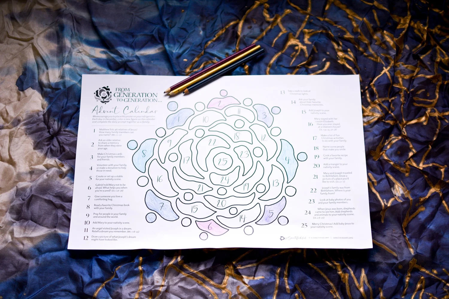 From Generation to Generation... Advent Calendar for Children and Families  — A Sanctified Art