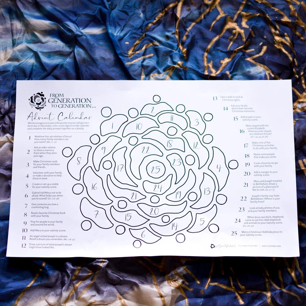 From Generation to Generation... Advent Calendar for Children and Families  — A Sanctified Art