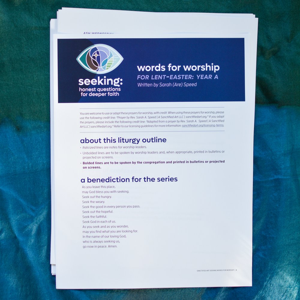 Seeking: Words for Worship for Lent–Easter (Year A)