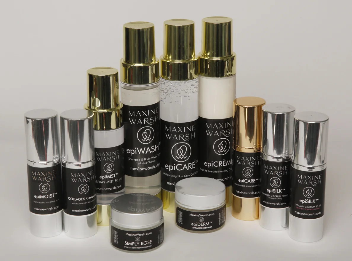 The all-natural skincare product range from Maxine Warsh.