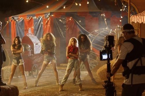 Jordyn Jones and dance crew on the set of "Take Over" music video. Photo courtesy of Nayip Ramos.
