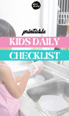 Kids Daily Checklist Printable