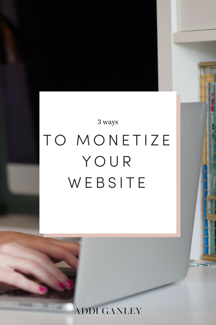 Looking to make money from your blog? It can be difficult figuring out how to make money or where to start. Check out these 3 ways to monetize your website to see which option will work best for you!