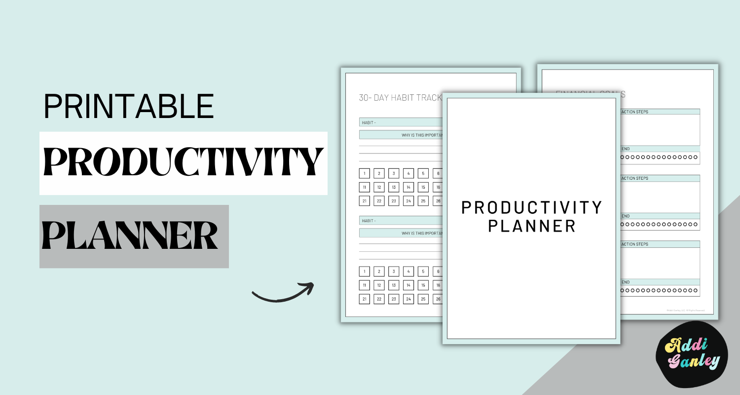 Productivity Planner • The Printables