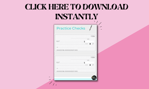 Blank Check Template for Kids