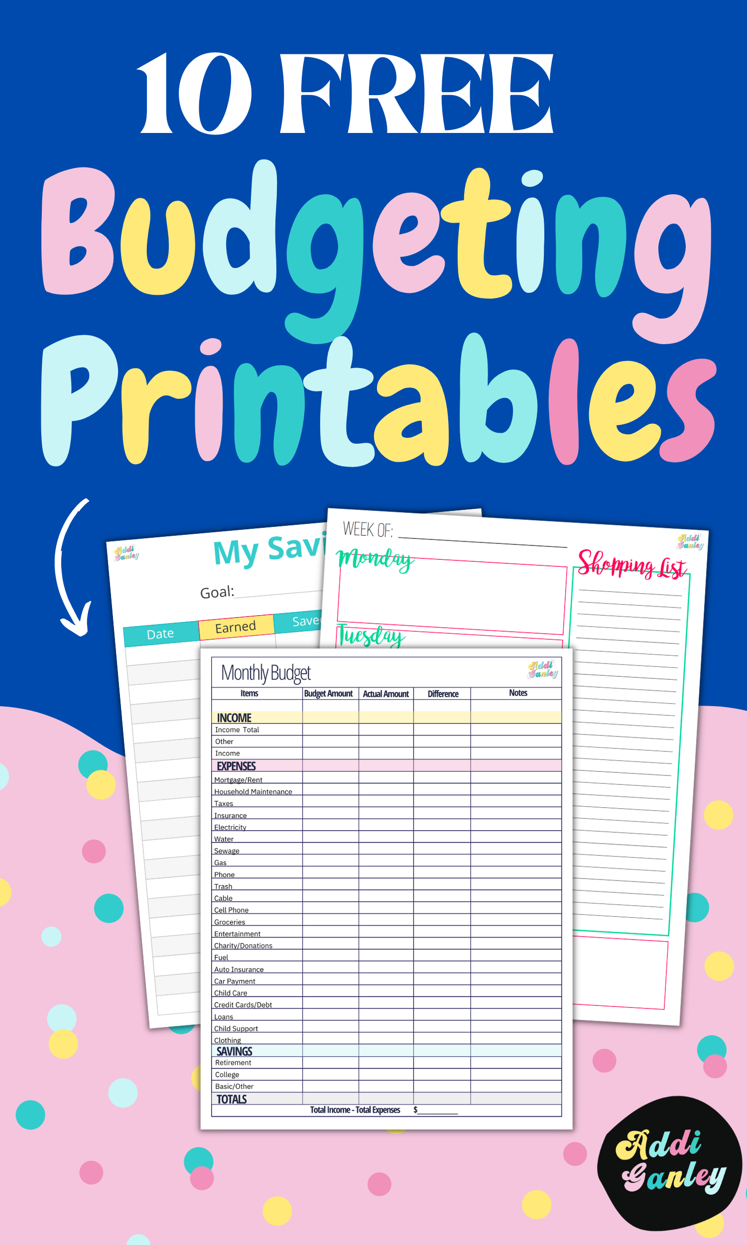 10 Awesome Budgeting Printables to Help You Save Money