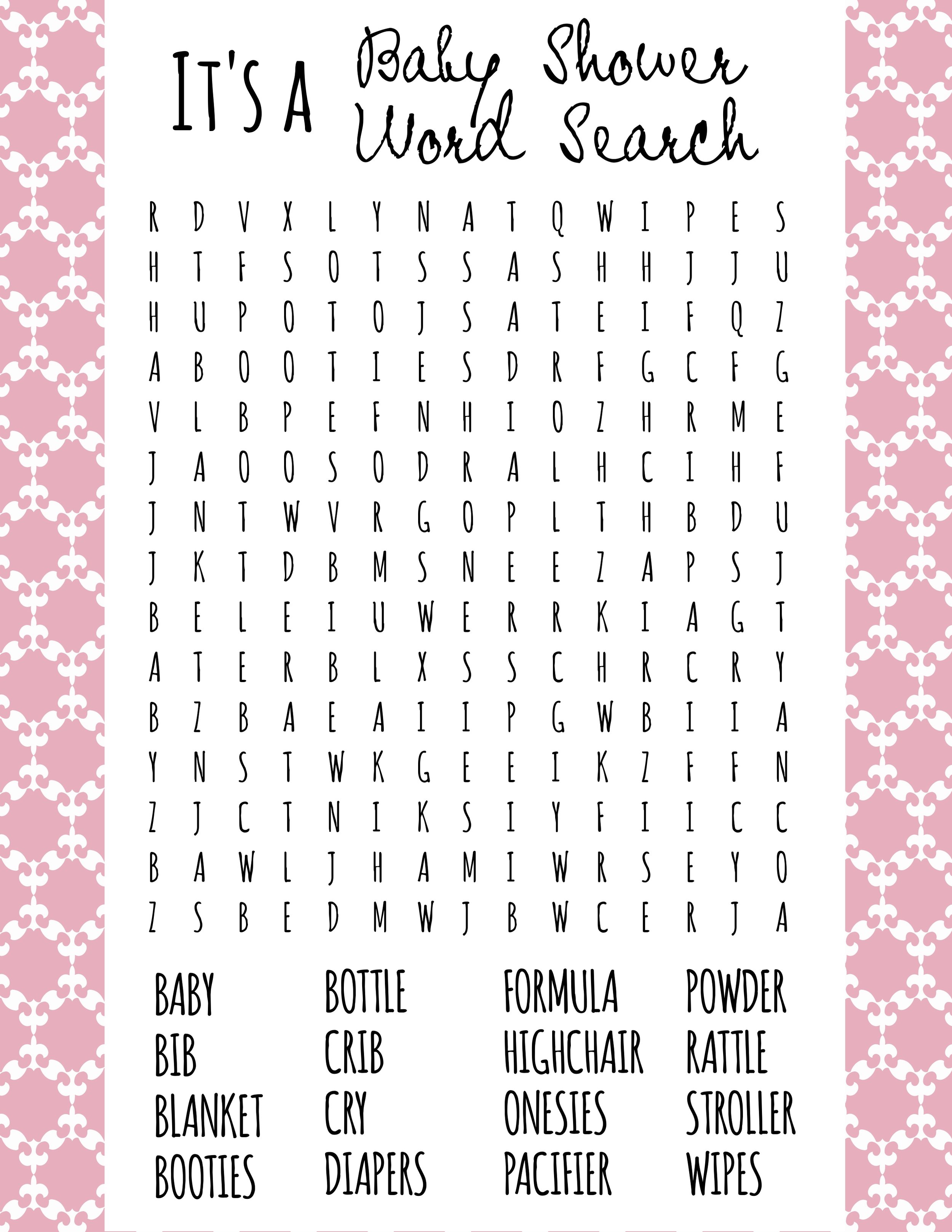  Printable Baby Shower Games Pack for Mac [Download