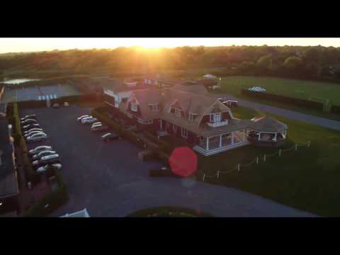 Aerial Flight over Hampton's Tennis Club, Hamptons, Long Island