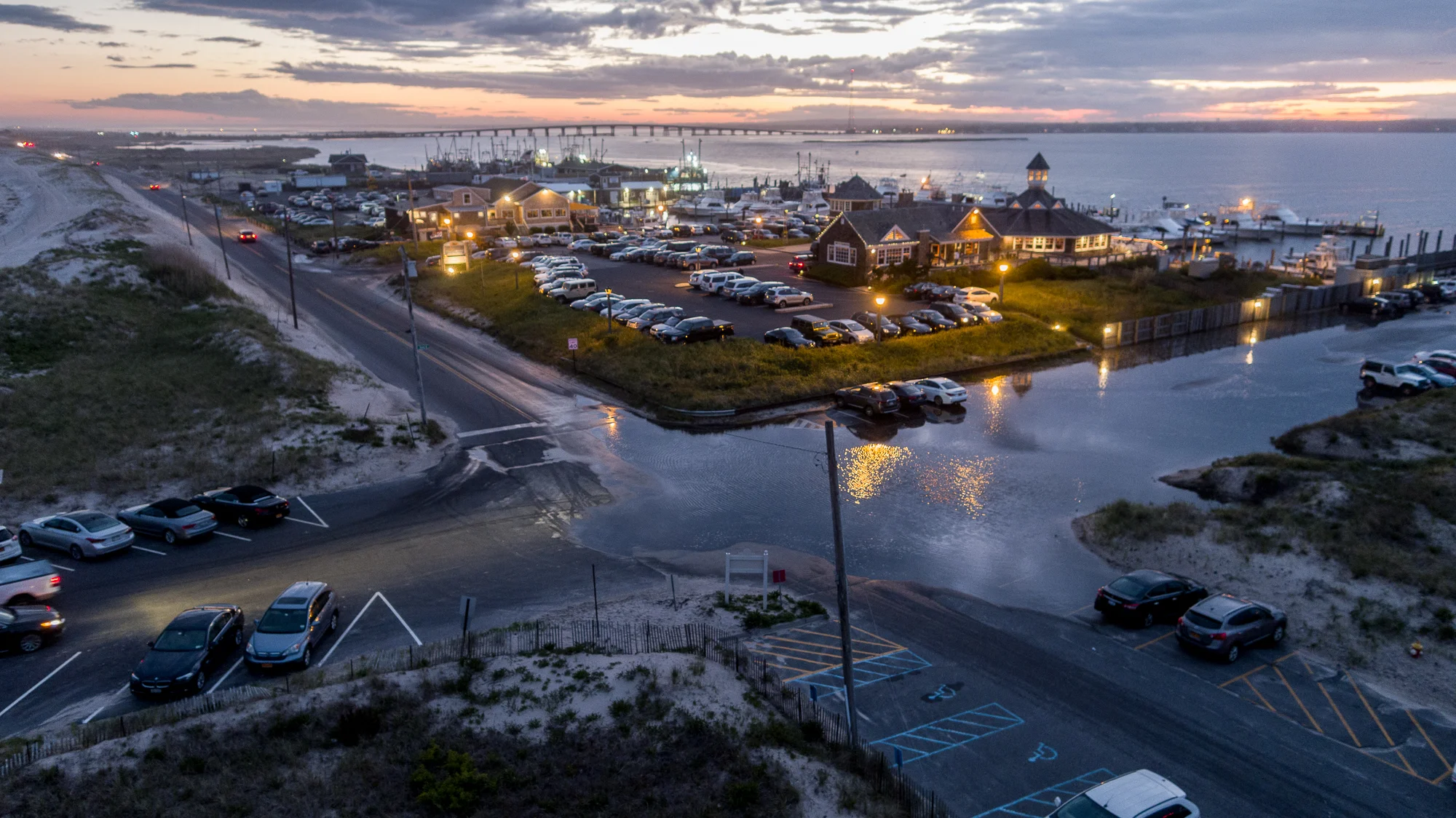 End of Beach Road, Hampton Bays, NY.