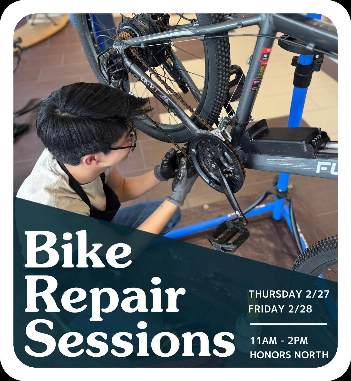 Two repair sessions this week‼️

Bring a bike‼️