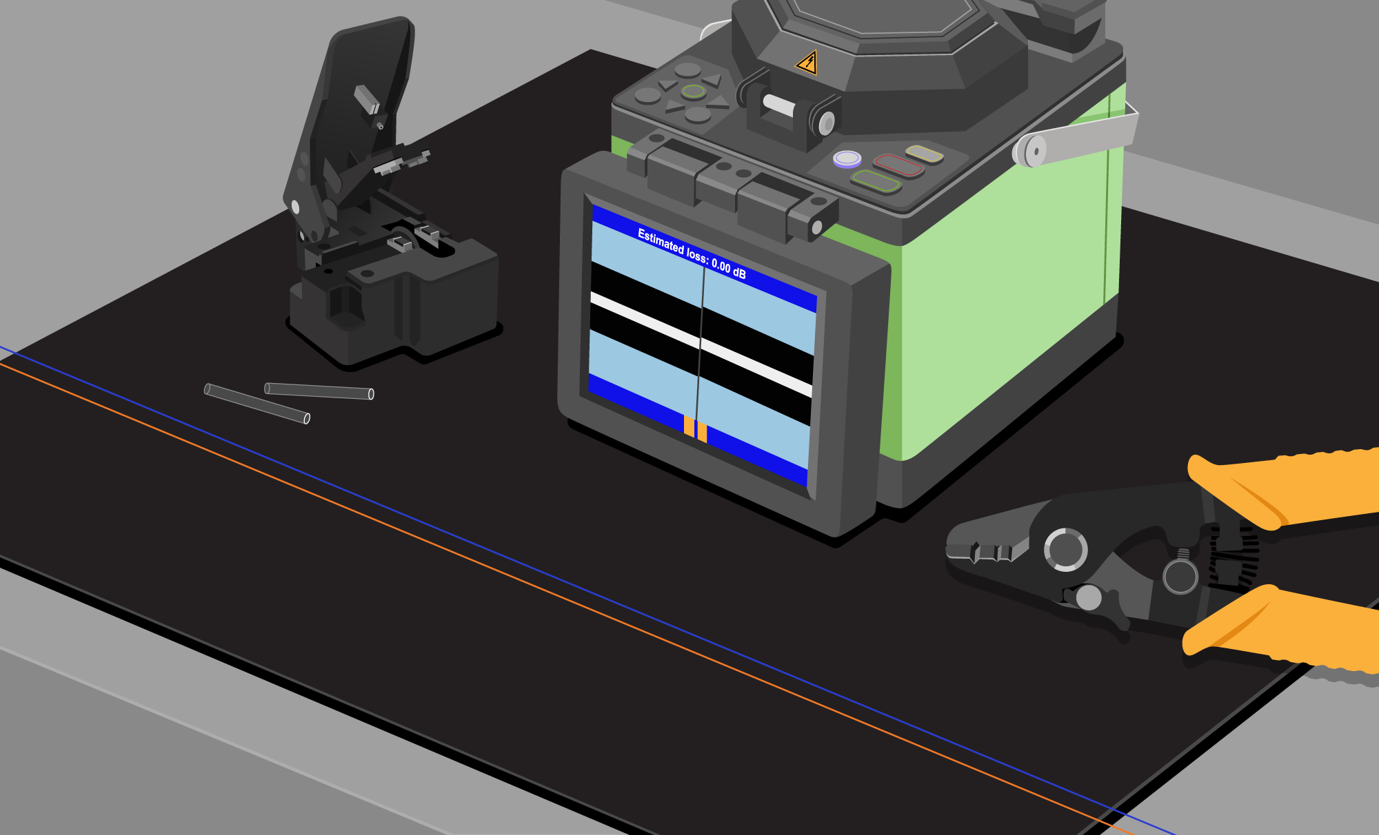 fusion splicer station