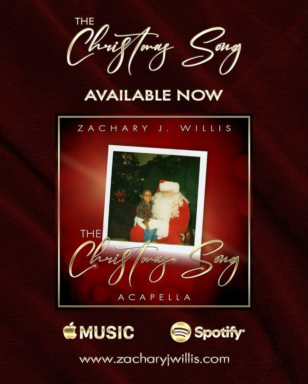 The holidays are here and I am sharing my a cappella cover of The Christmas Song again. I released it last year and it continues to be one of my favorite ways to celebrate the season. Stream it wherever you listen to music.

@icherishme