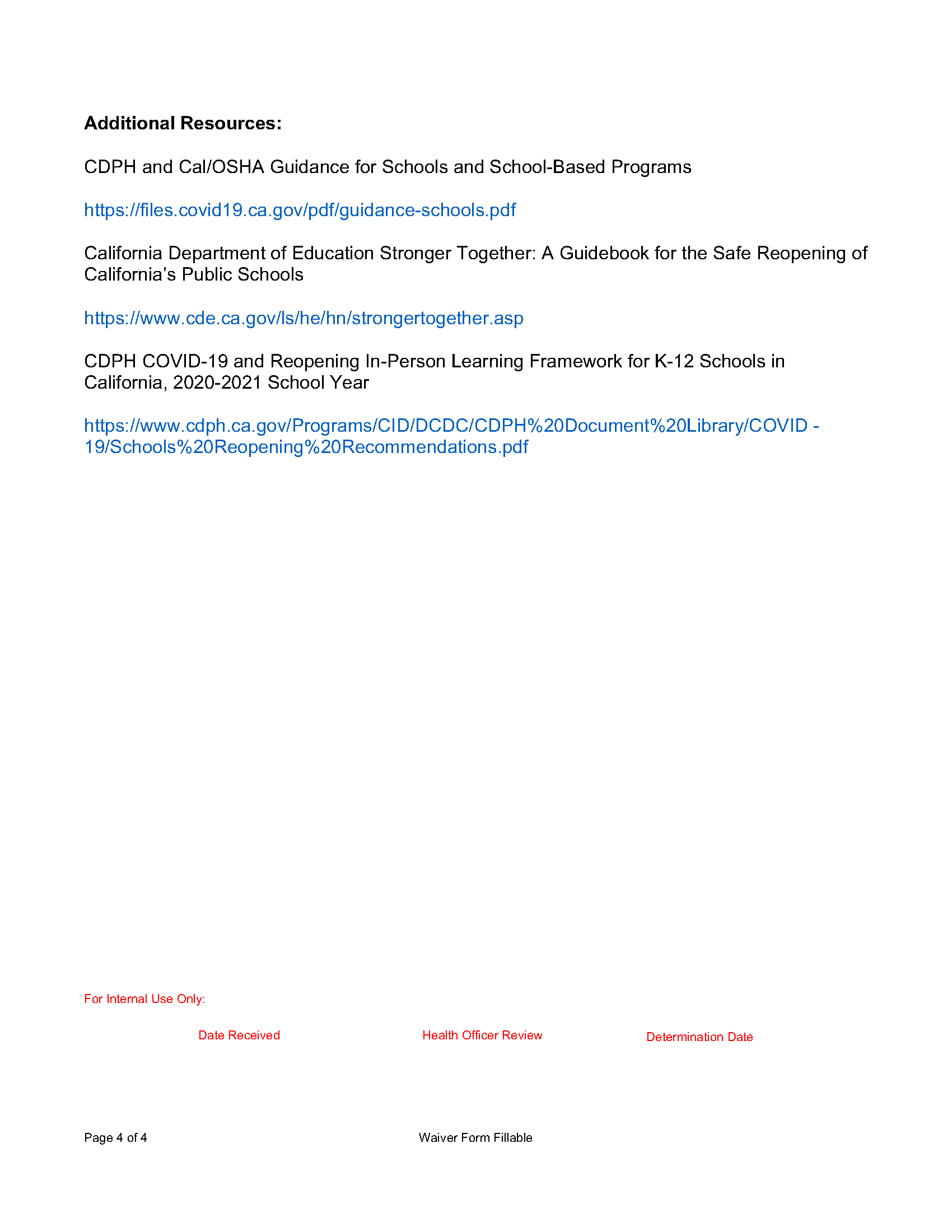 VDA Waiver Application Form — VanDamme Academy