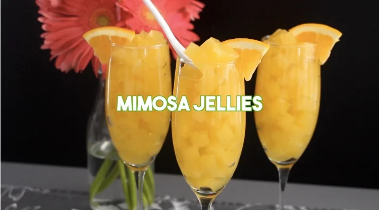 Mimosa Jellies via Tastemade