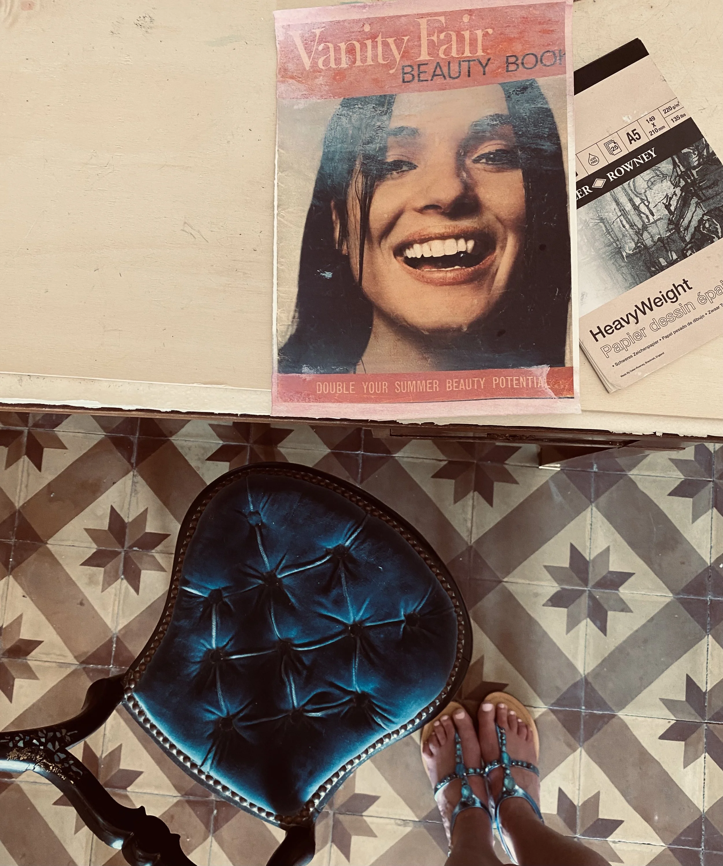 Work in progress for exhibition at The Castello, Apricale, Italy, Spring 2023