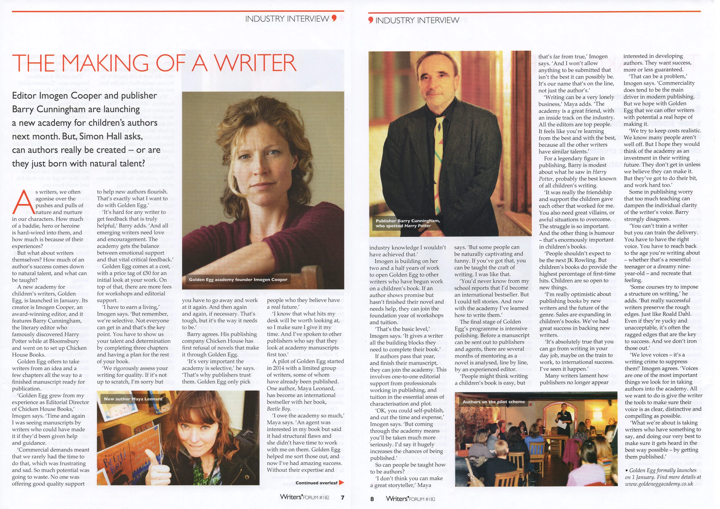 Writers' Forum article