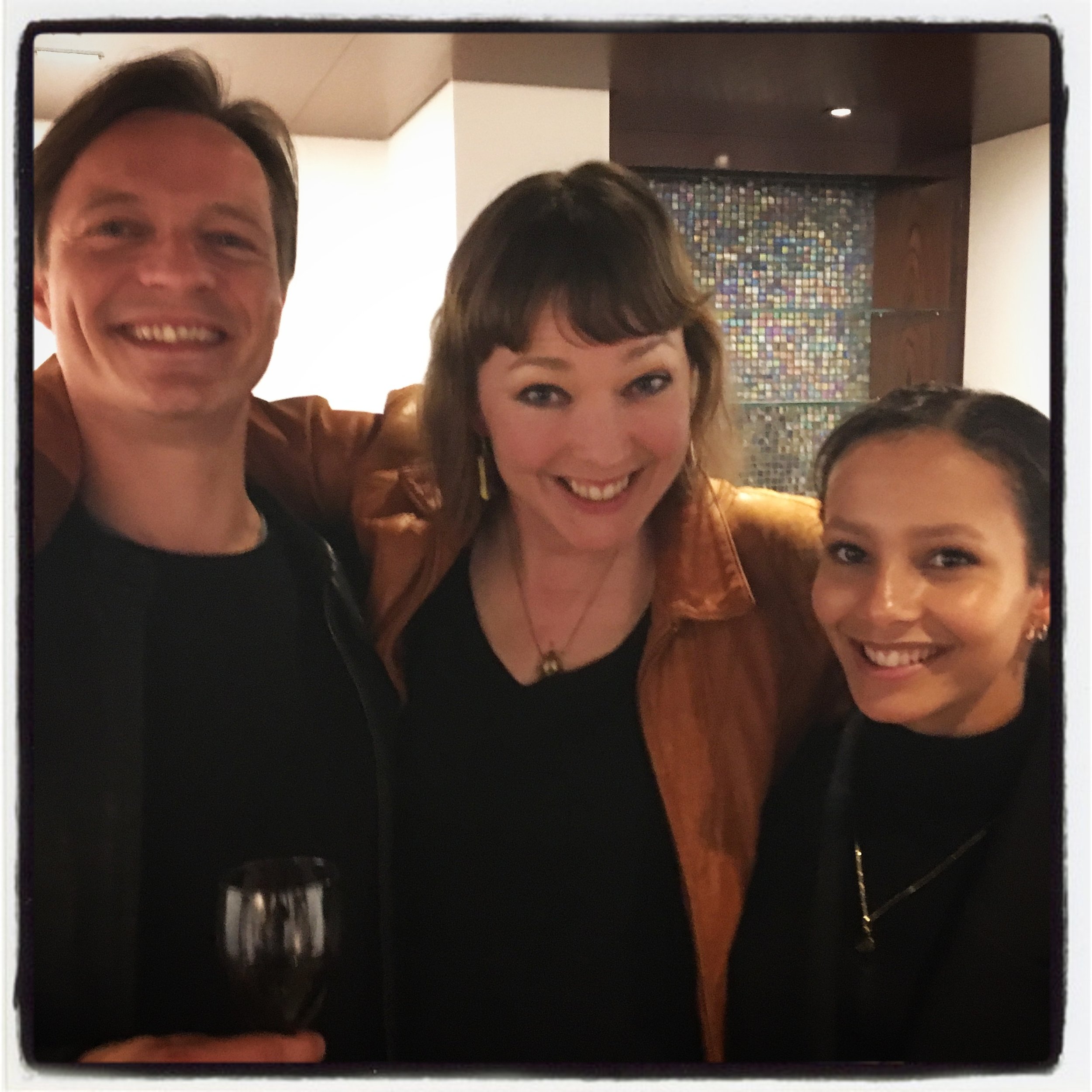  M. G. Leonard with Thomas Whitehead and Francesca Hayward of The Royal Ballet. 