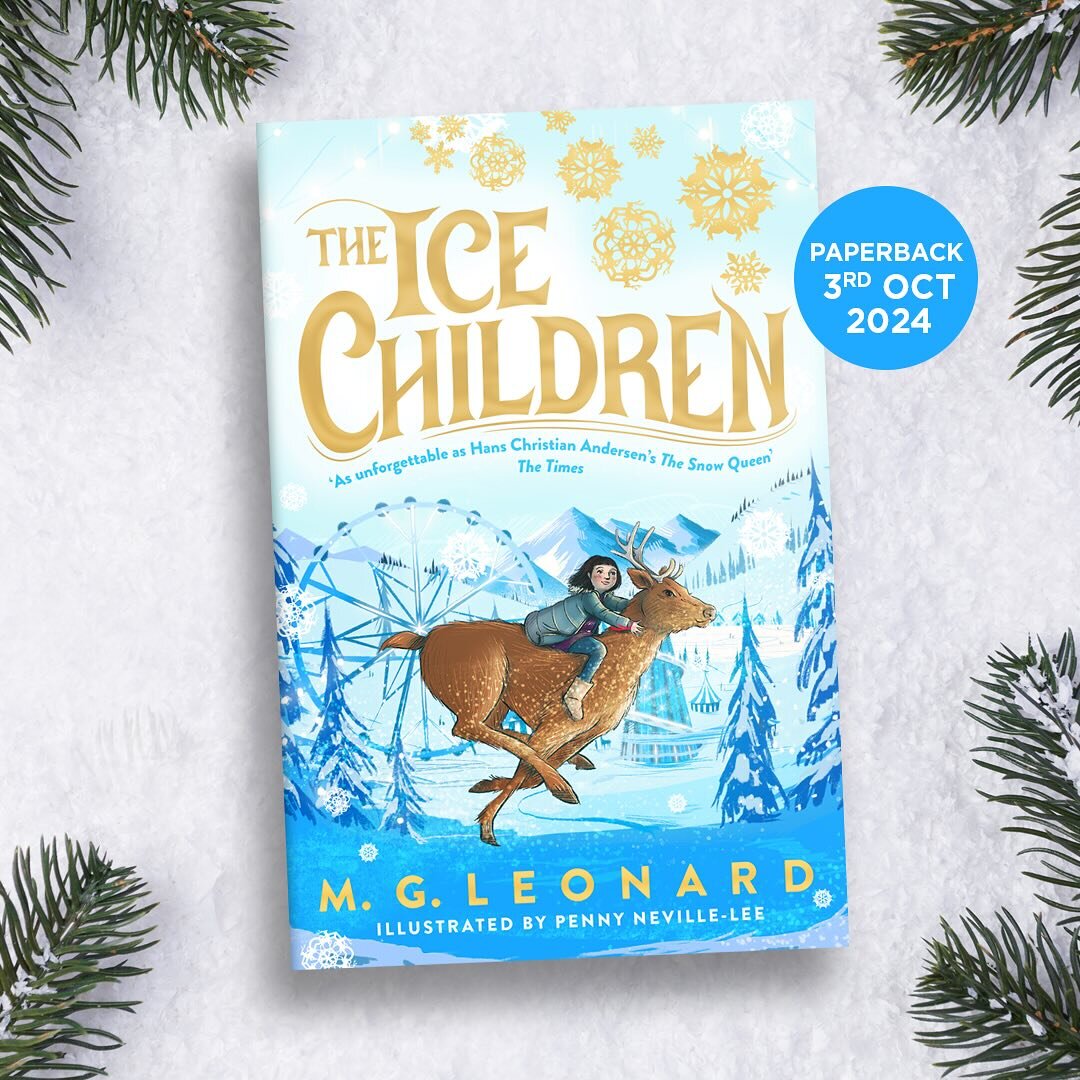 MAGICAL REVEAL time. Look&nbsp;at this glorious cover! The Ice Children paperback publishes on 3rd October &amp; is beautifully&nbsp;illustrated by&nbsp;@PennyNevilleLee
My fairytale adventure about winter is available to pre-order NOW 😃❄️🌨️⛄️ from