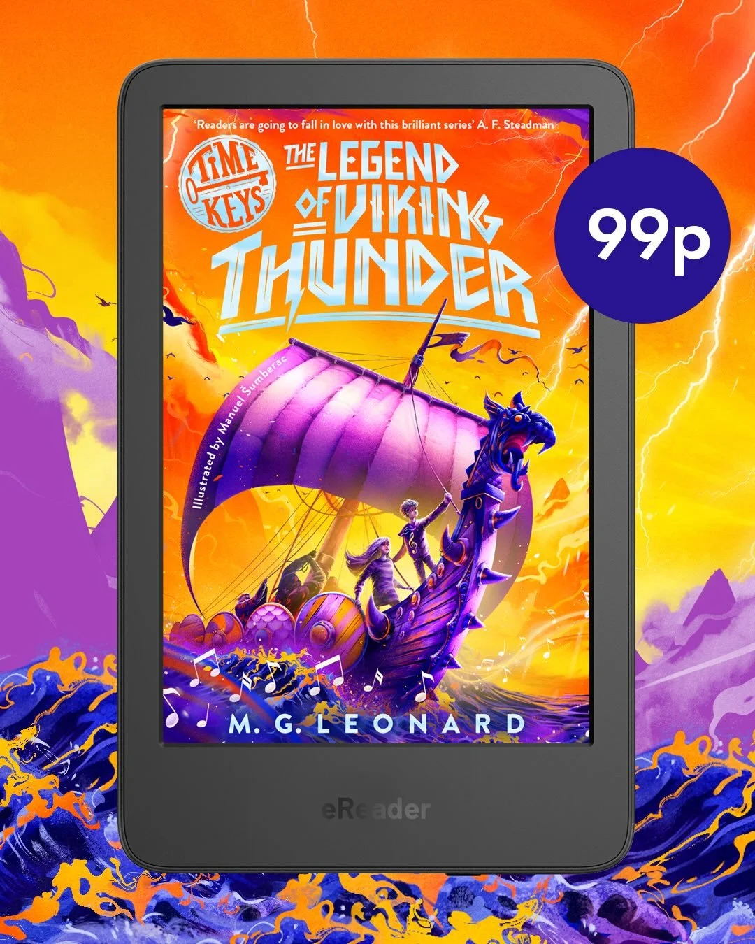 The Impossible Gladiator will be charging into bookshops in 4 weeks, but you can read The Legend of Viking Thunder on ebook right now (and throughout January) for 99p!!!