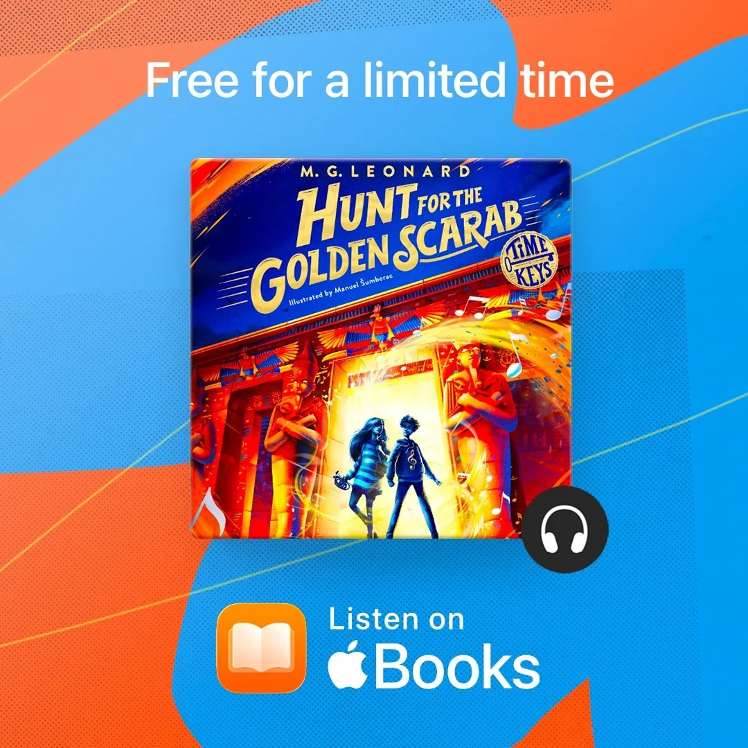 LOOKING FOR A SUMMER AUDIOBOOK FOR THE KIDS? I GOT YOU! @AppleBooks has chosen Hunt for the Golden Scarab for their FREE kids&rsquo; audiobooks collection celebrating the #NationalYearOfReading2026! Available in UK &amp; Ireland for a limited time on