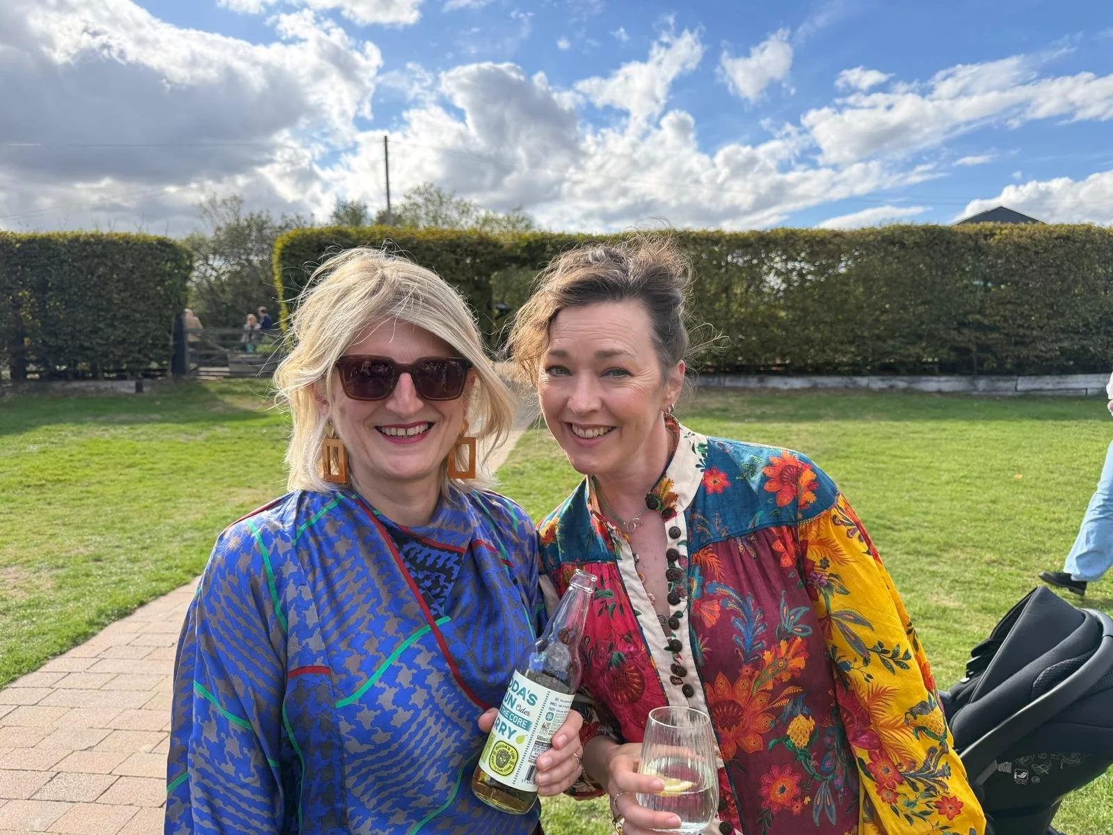 Editor Lucy Courtney with M. G. Leonard