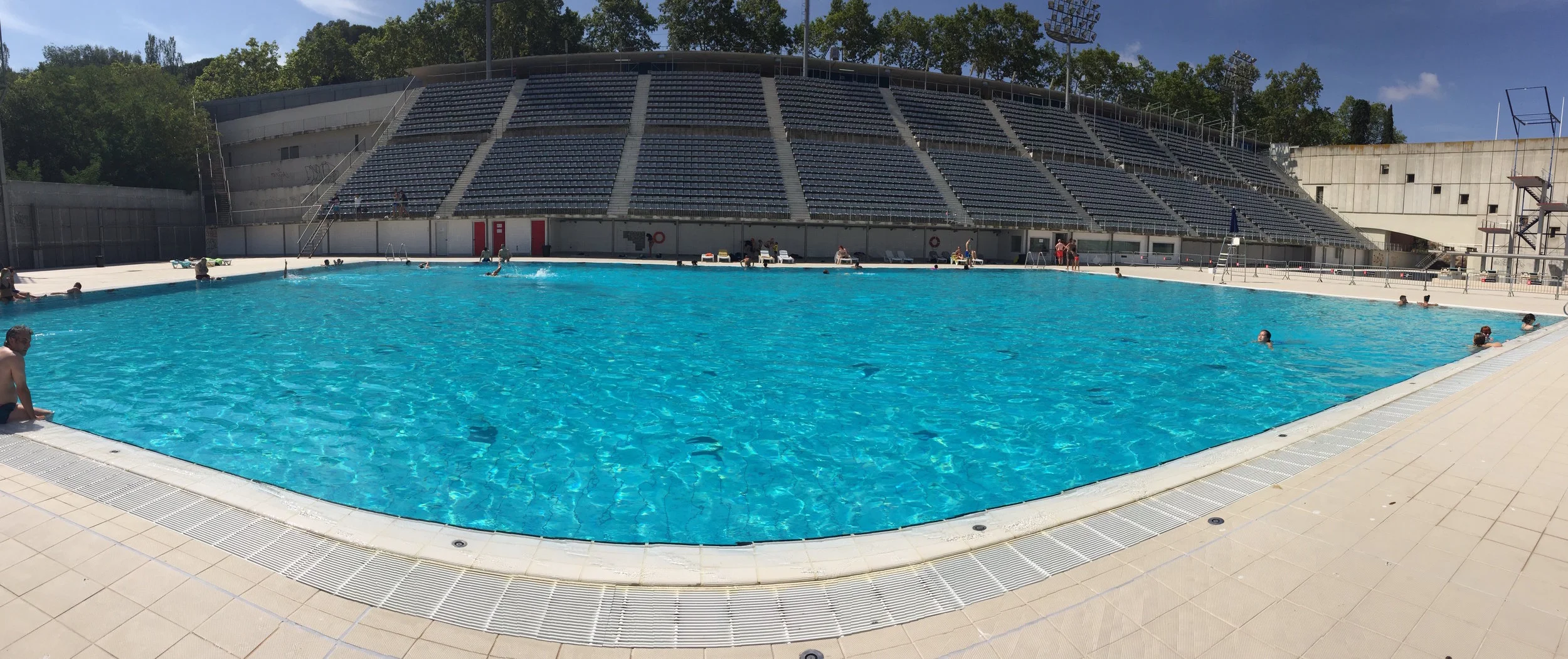 Who would not fancy a dip in this massive pool?