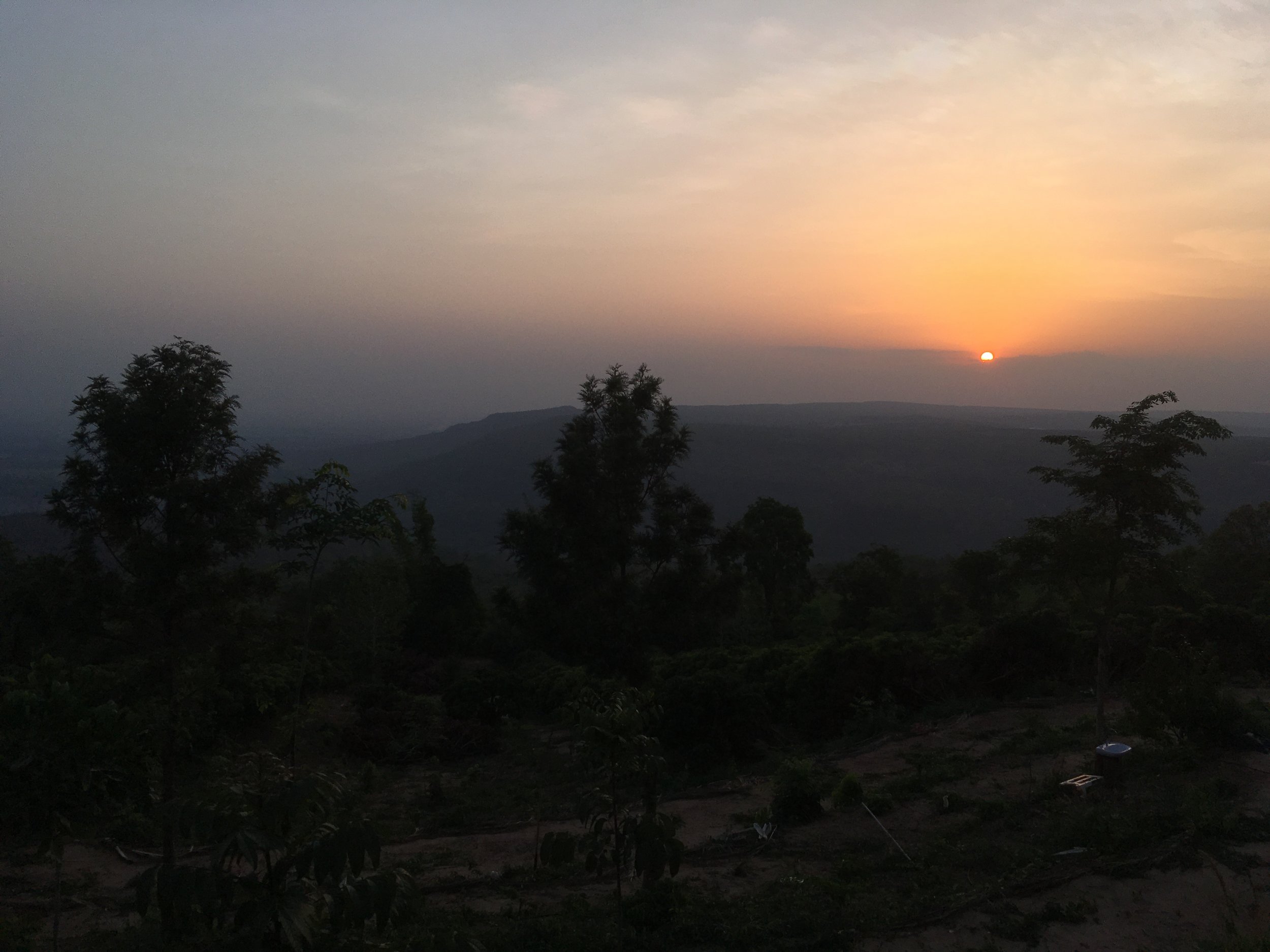 The sunset view