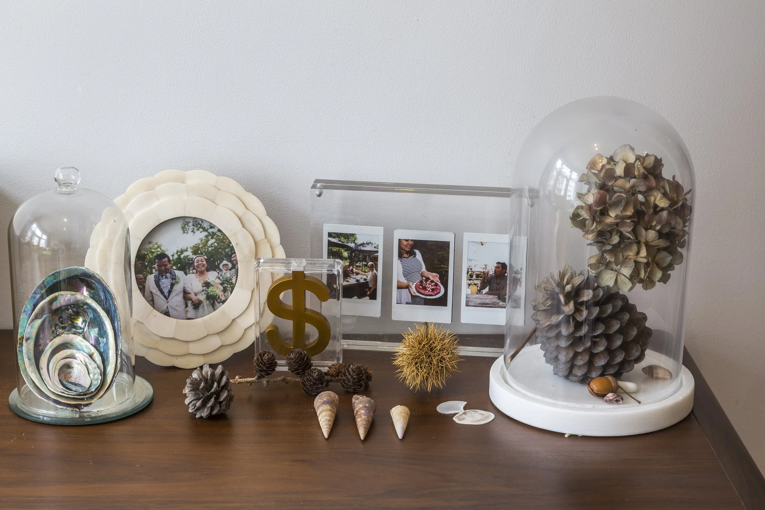 Bringing the outside in with bits and bobs collected from our trips around New Zealand