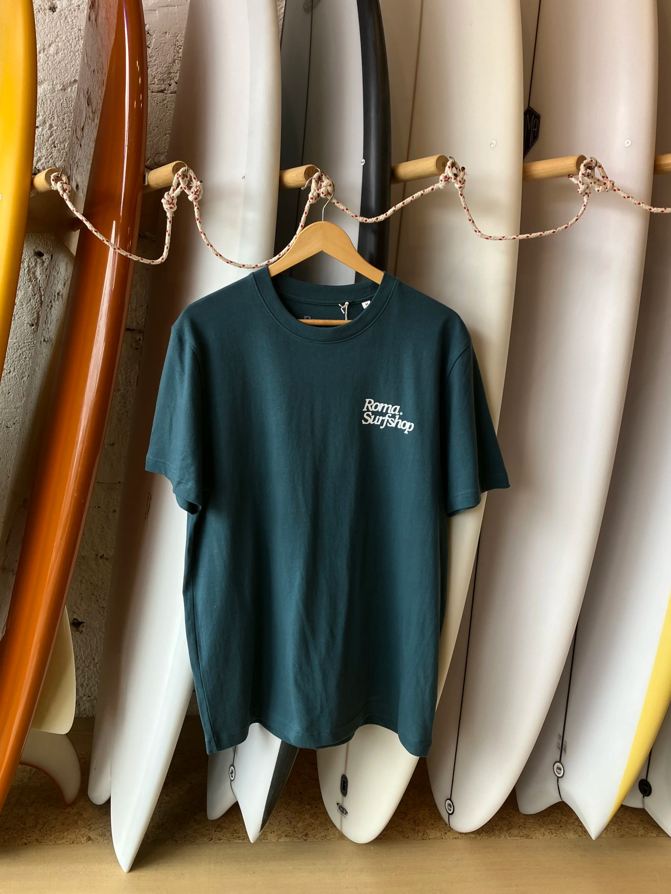 Roma Surfshop Short Sleeve Tee - Teal
