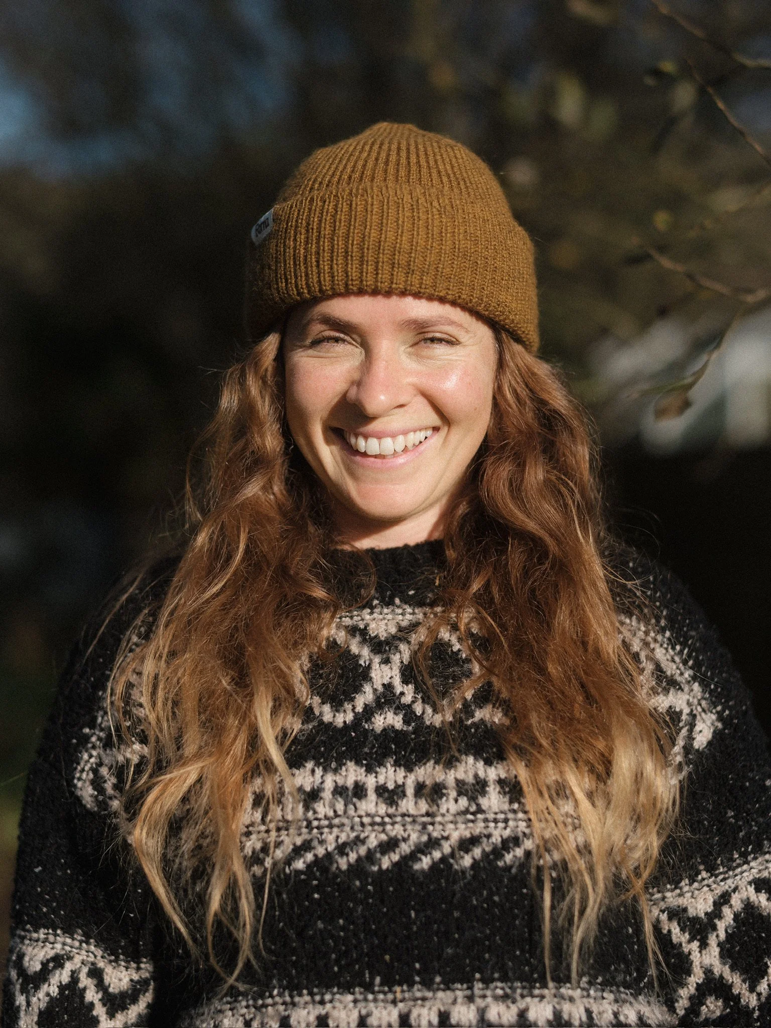 Roma Merino Knit Cap - Brown